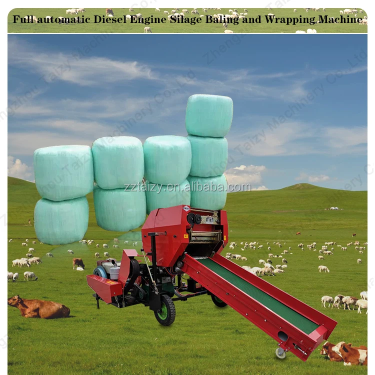 manual hay baler machine small hay bale press wrapper
