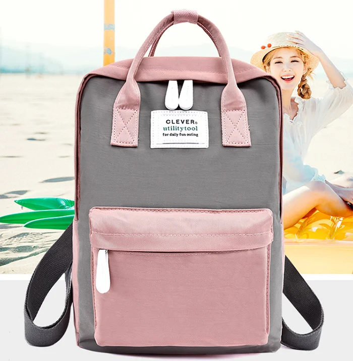 Polyester Womens Back Pack Fashionable Backpack Bag Lady High Quality ...