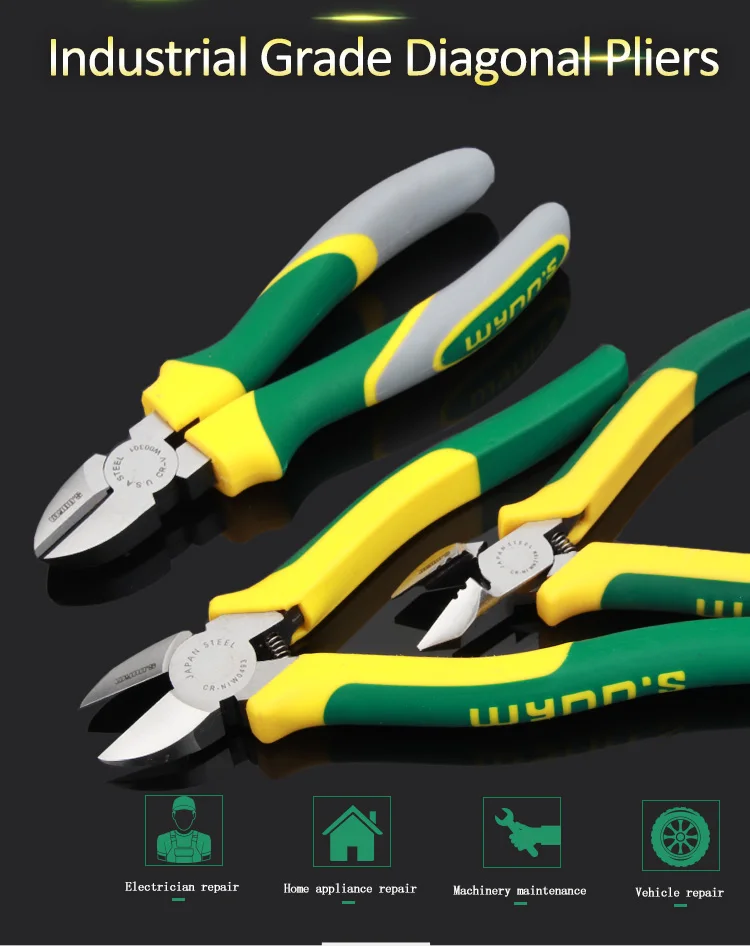 Hot selling CRV mini diagonal cutting pliers Electrical Wire Cable Cutter