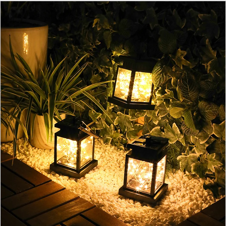 Hot Sale Christmas Copper Wire Candle Solar  Lights Outdoor Lighting Garden outdoor lighting