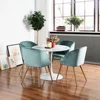 color pink blue spring back velvet dining chair