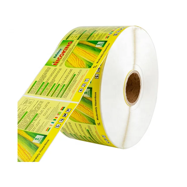 
Color printed label label waterproof sticker food label roll 
