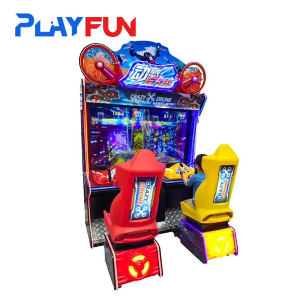 Playfun 2 Player Arcade Racing Game Machine - 55 Inch Simulator