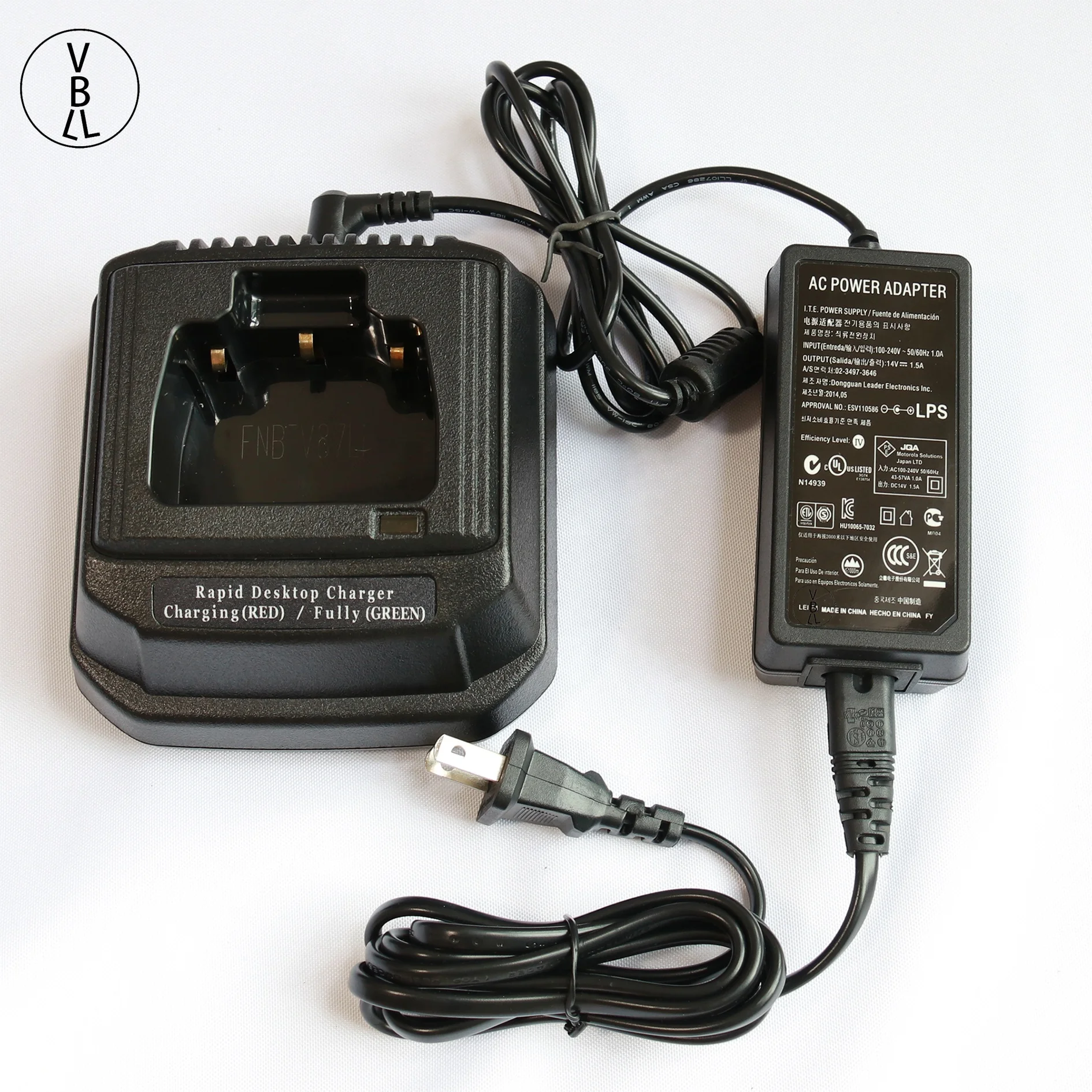 Rapid Desktop Charger for Vertex VX820 VX824 VX829 VX920 VX921 VX924 VX929 Radio