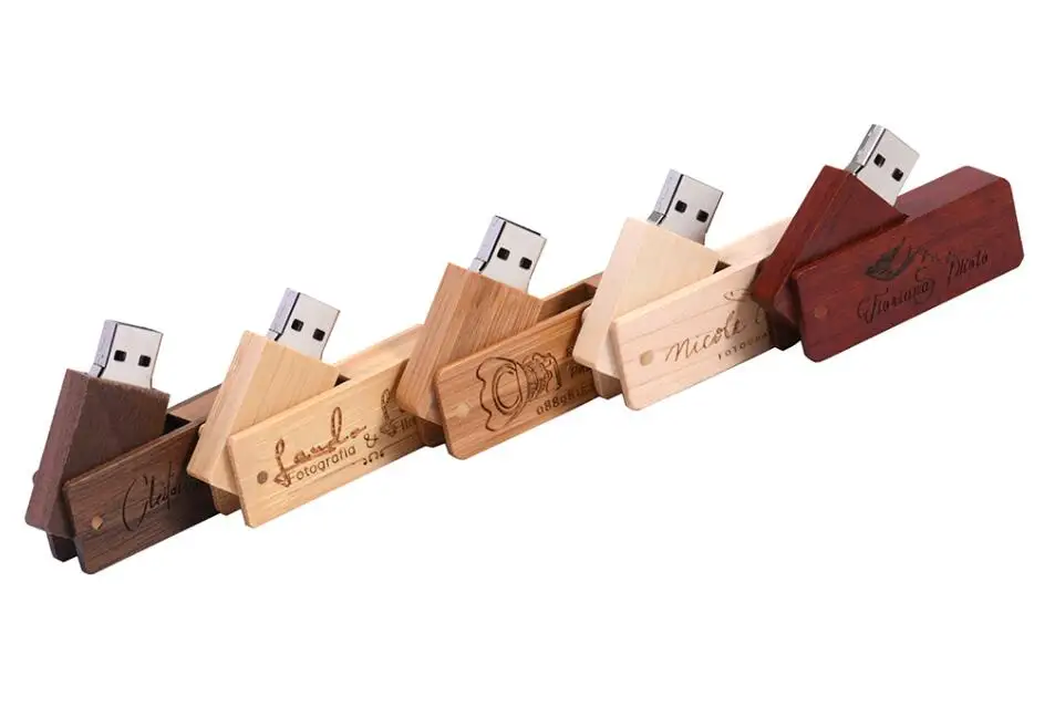 免费样品木质u盘带定制雕刻标志USB 2.0接口