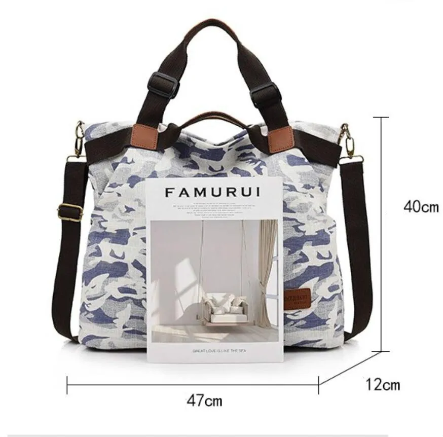 Hot sale denim women bags camouflage colour handbags