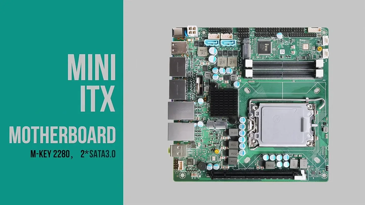 PiesiaOEM 13th Raptor Lake-S IntelLGA1700産業用ミニPCマザーボード