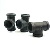 Malleable iron pipe fittings banded equal tee decorative accessories black tees pipe tees for home decor