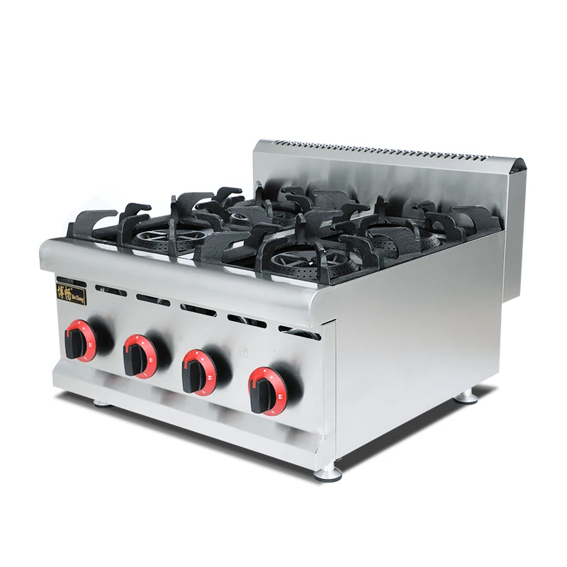 High Quality New Style Commercial Counter Top Four Burner Gas Range 201