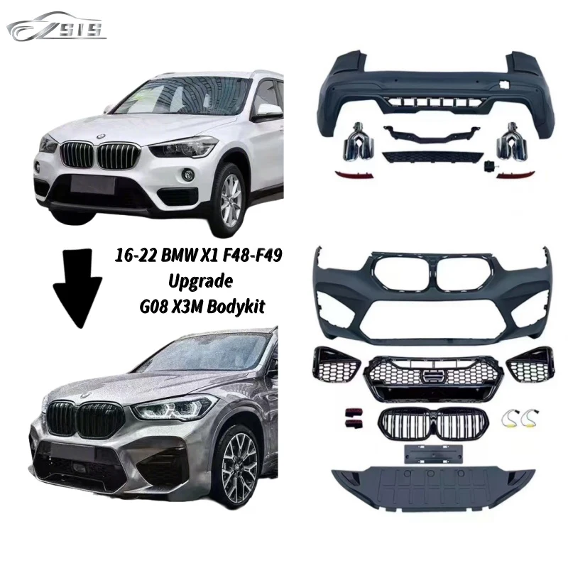 Upgrade BMW X1 F48-F49 with G08 X3M Body Kit - Front & Rear Bumper