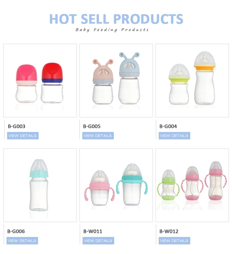 Factory newborn baby glass feeding bottle baby milk bottle
