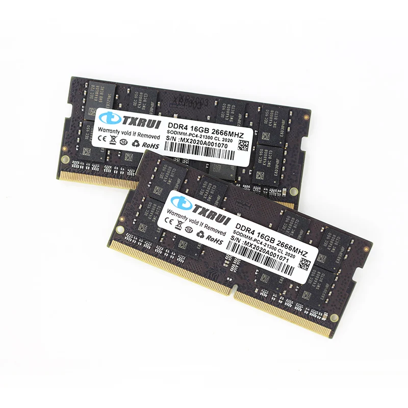 TXRUI 16GB DDR4 2666MHz Laptop Memory RAM - Reliable Upgrade for