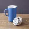 1300ml Large ceramic tea pot with infuser and lid Porcelain water kettle with strainer milk Pitcher coffee Percolator Press