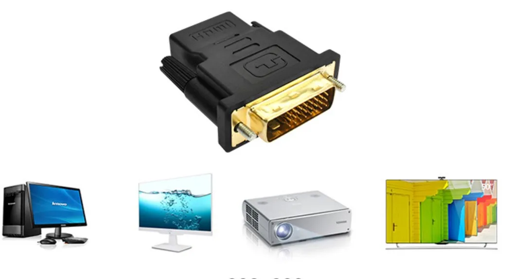 dvi 转 hdmi 适配器 dvi 24   1 男性转 hdmi 女性 1080p 3d