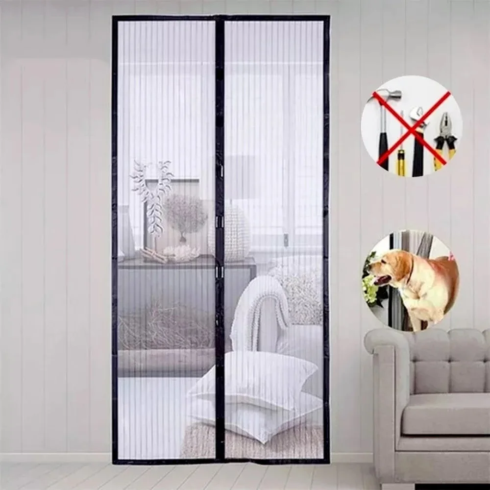 Mesh Curtain Magnetic Fly Screen Door Mesh Screen Door Magnetic Curtain