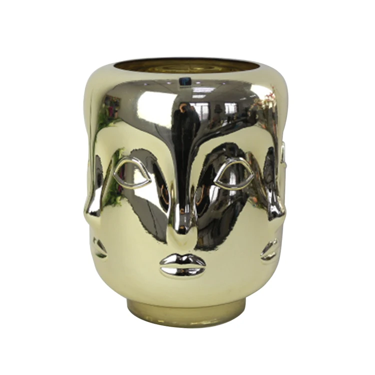 Cheap Wholesale Custom Fashion Luxury Nordic style plating flower Vase for Sale