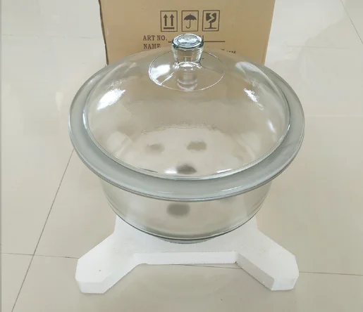 lab glassware amber glass desiccator with vacuum 300mm