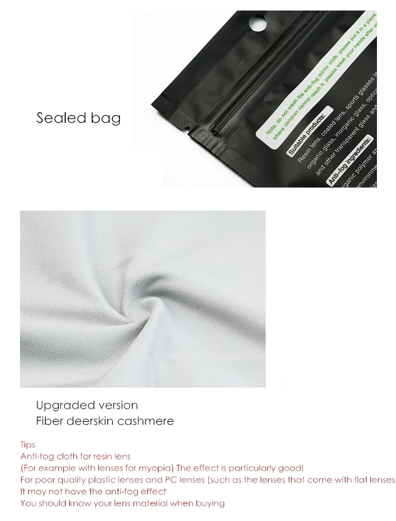 Mlenelt 7 Hours Effect Nano Antifog Mirror Cloth Microfiber Lens Cleaning Wiping Cloth For