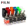 illuminated Led toggle switch with safety plane Flip Up cover protector 12V20A