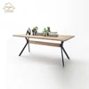 Nordic solid wood oak dining room table sets luxury modern