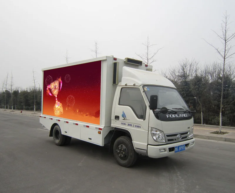 Foton LED Display Outdoor Mobile Car LED Screen Truck LED Mobile Advertisement Truck for sale