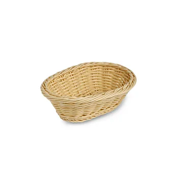 China Hot Sale 100 Woven Plastic Small Rattan Handmade Bread Basket Buy Bread Baskets For Sale Washable Bread Basket 100 Woven Plastic Small Rattan Basket Product On Alibaba Com