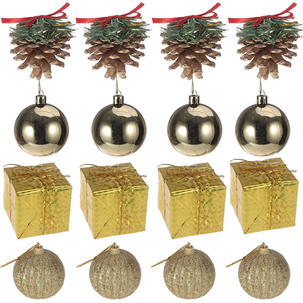 Hot Sale Nice Christmas Decorative Mini Box and Balls for Trees