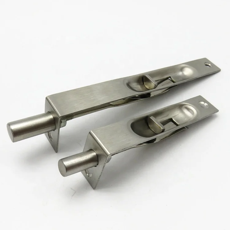 Stainless Steel Door Flush Bolt Latch L Type Lever Action Flush Slide