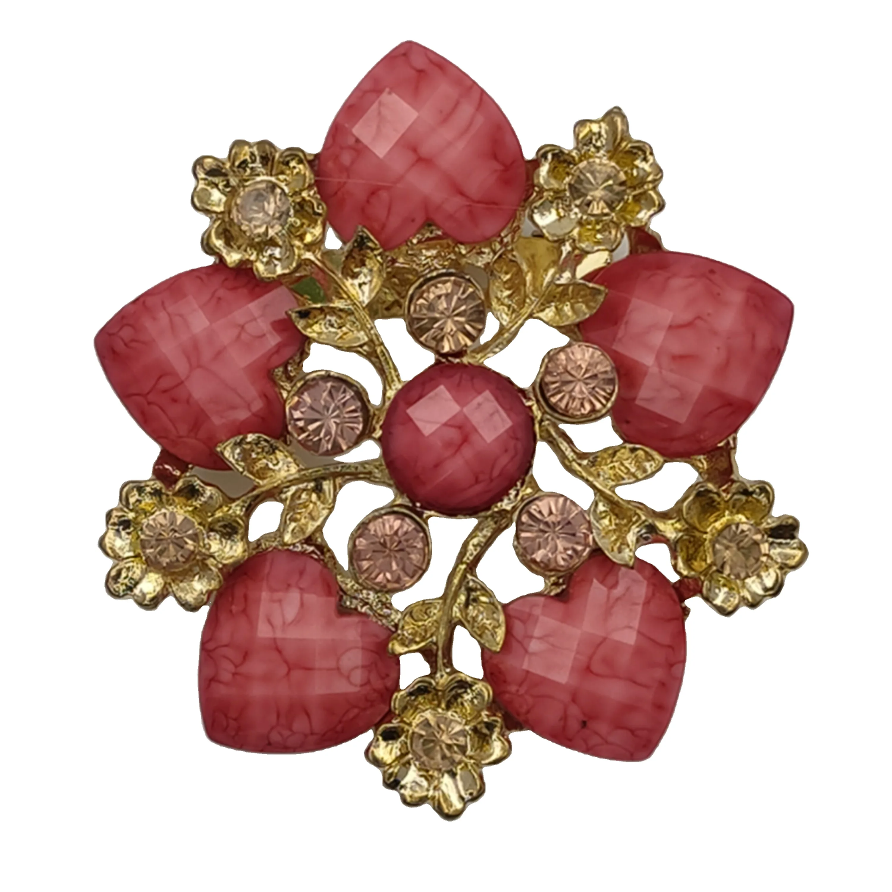 Jewelry Brooches Swarovski Brooch gold-colored elegant 