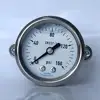 40mm single scale 160psi liquid oil pressure gauge back type with bracket