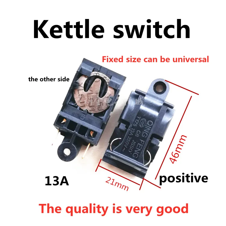 Universal Electric Kettle Thermostat Switch & Quick Connector Socket ...