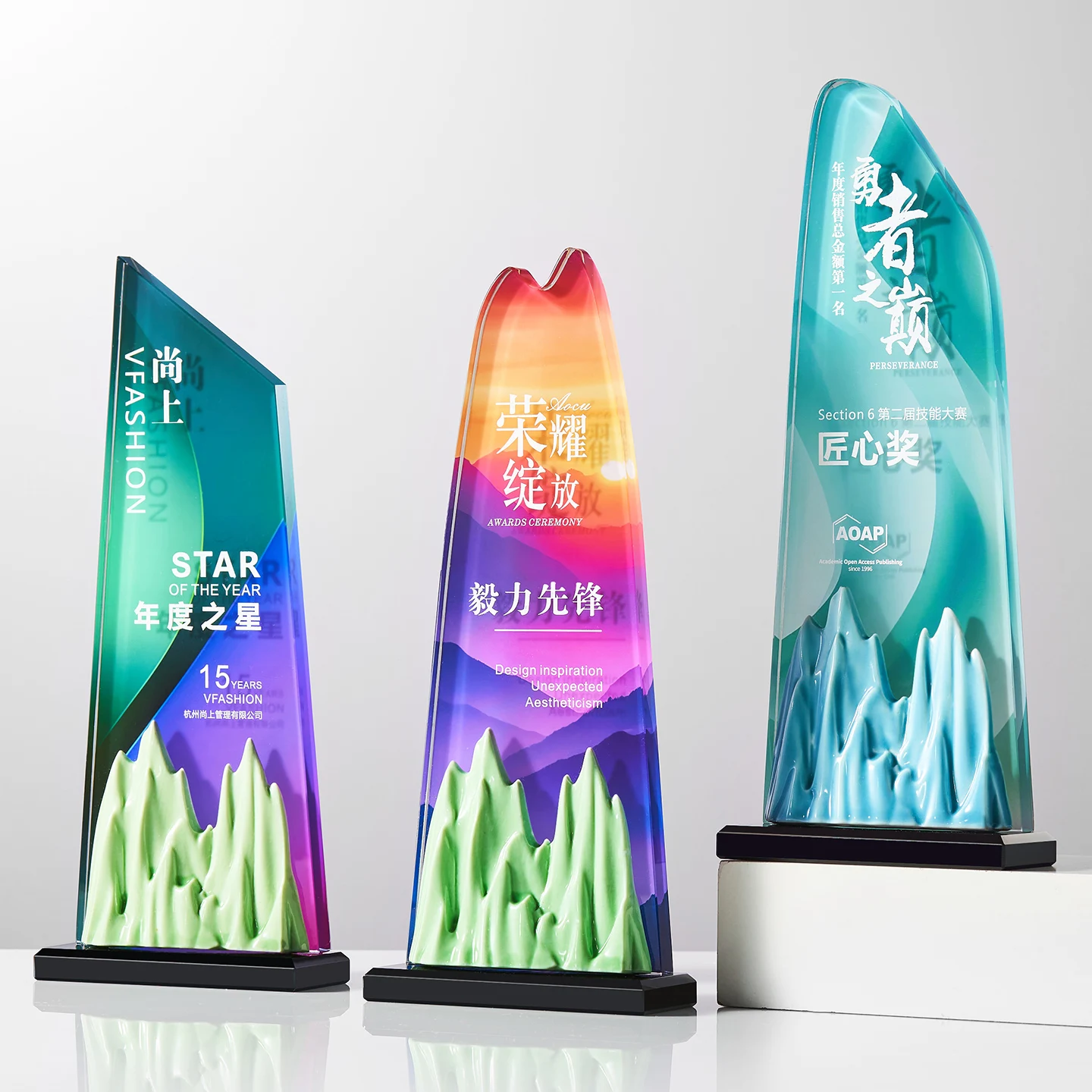 product outstanding employee crystal trophy for leadership promotion other crystal crafts wdy 0421-8