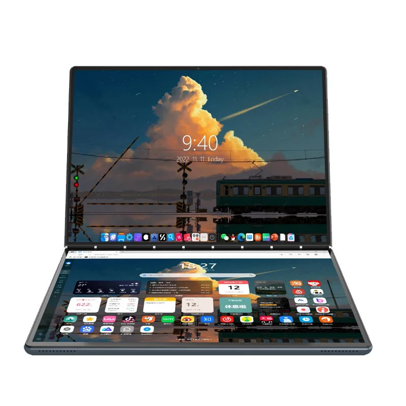 Side-by-side comparison of 13.5-inch 3:2 vs 14-inch 16:10 laptop showing same Word document with visible scroll difference