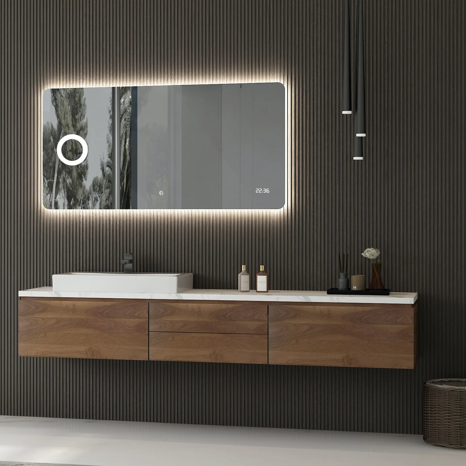 Smart Touch Switch Led Light Bluetooth Bathroom Vanity Mirrors