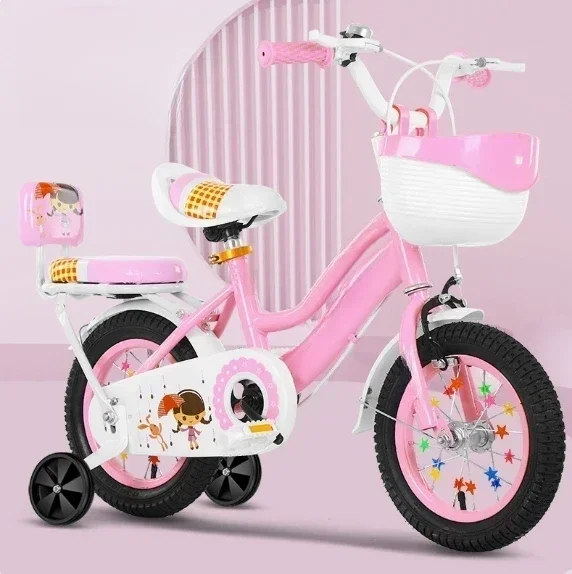 product hot sale 12 14 16 18 inch kids bicycle pink color kids bicycle princess kids bike 3 10 year old baby girls baby cycle-2