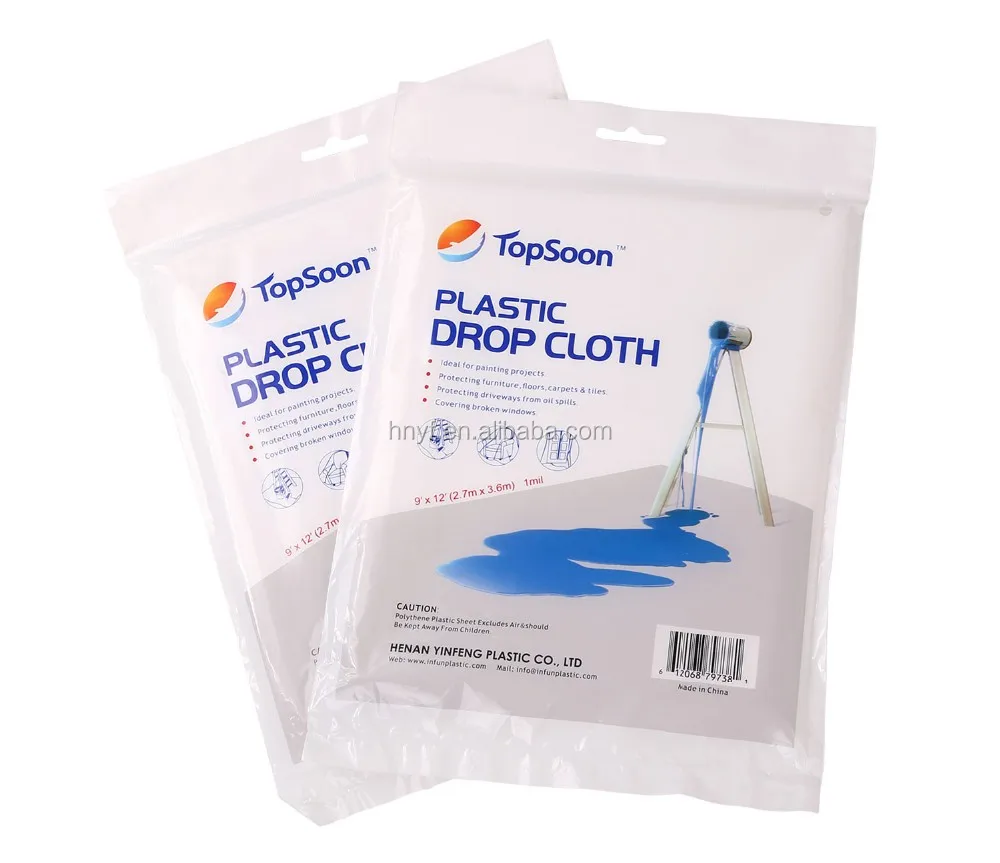 Large Plastic Dust Sheet Pe Furniture Cover For Builder Decorators Diy