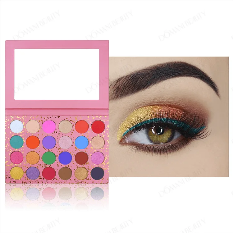 Vender 24 Colors High Pigment Eye Shadows Girl Professional Eye Makeup Matte Pink Eyeshadow Palette