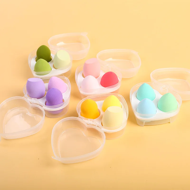 product factory cheap price boxes for makeup sponges professional colorful 3 pcs makeup sponge-5