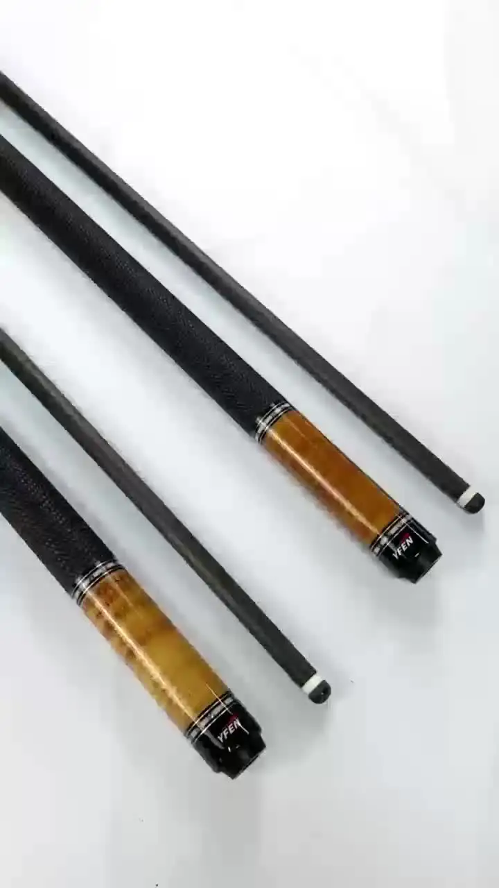 火山クラブYFENキュー Colorful Handmade YFEN M6 Carbon & Maple Billiard Pool Cue Stick