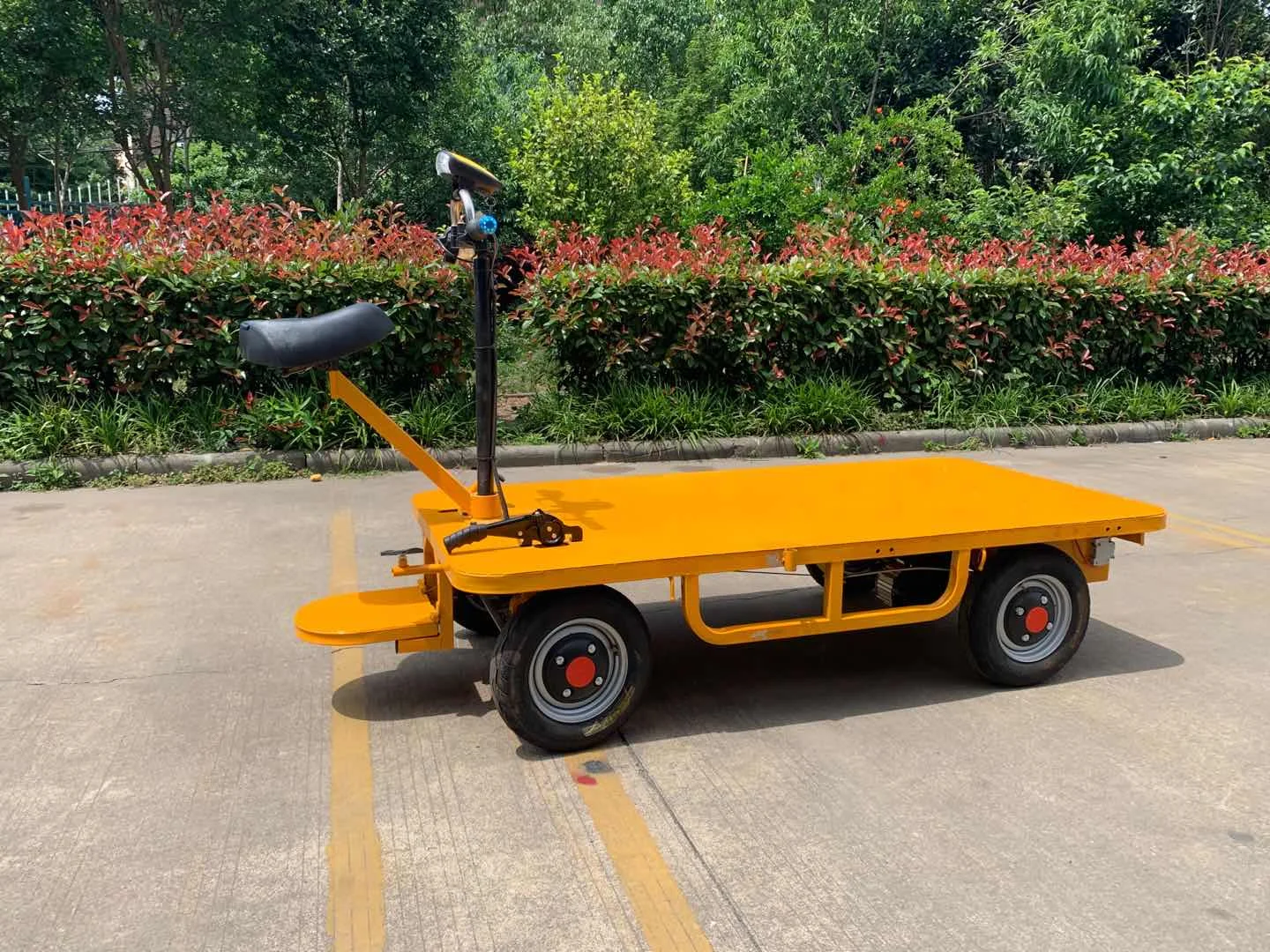 Small Trolley With Heavy Load Electric Trolley Handpush Mute Flatbed