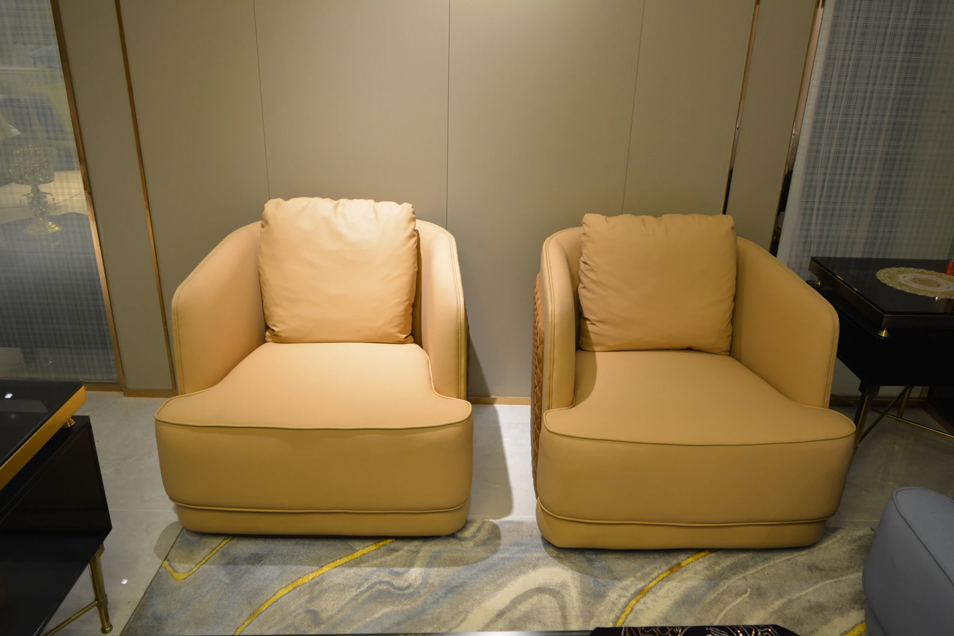 现代欧洲意大利面料分沙发套设计涵盖沙发客厅豪华新簇绒北欧沙发套