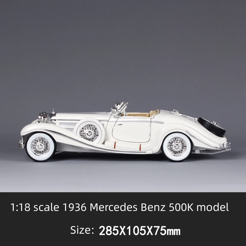 High Quality Diecast Scale 1/18 Special Roadster Model Vintage Toy