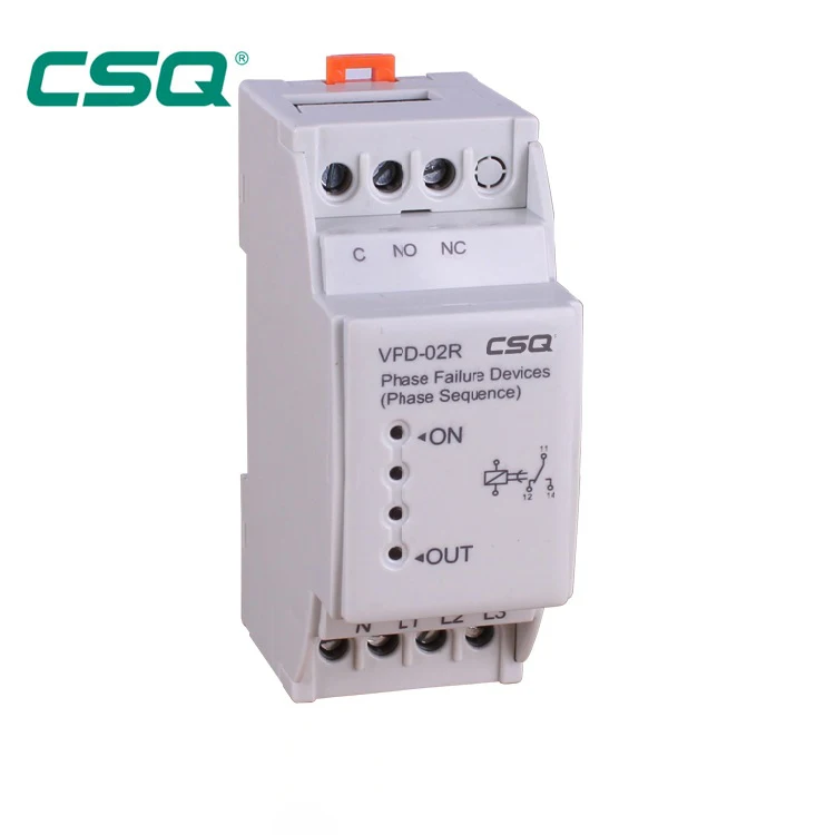 Time delay AC 220V Phase Sequence Phasefailure Protection Device CE 3 phase industrial thermal