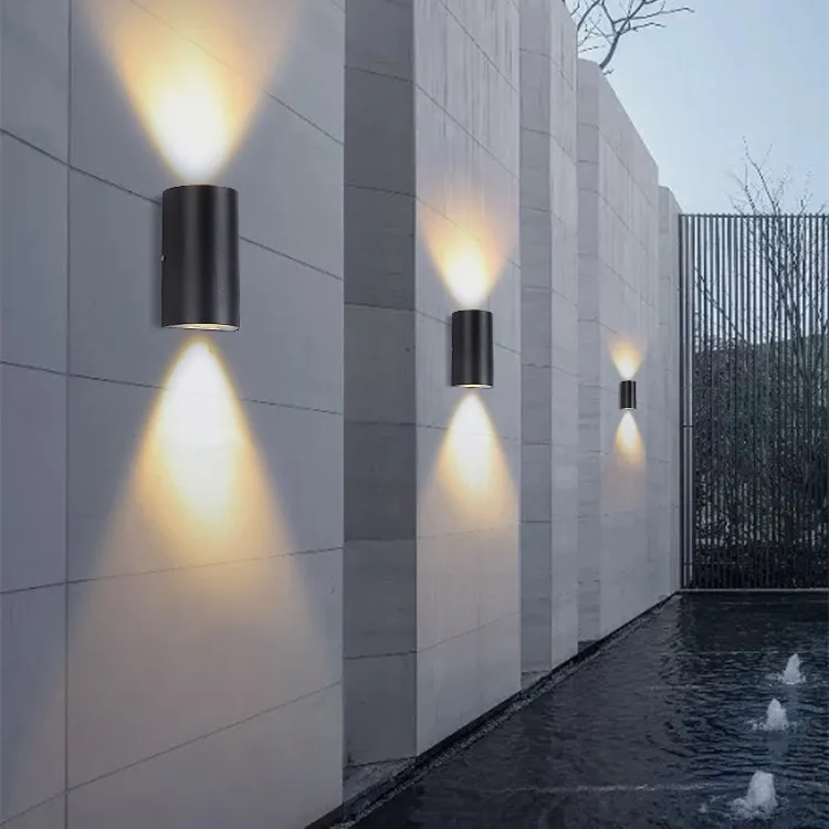 Waterproof simple led wall lamps outdoor garden 6W wall lights