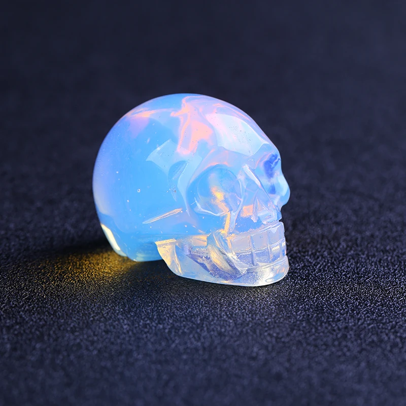 Wholesale 2 Inches Natural Opal Crystal Skulls Hand Carved Skulls For