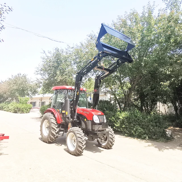 Ce Approved ! 90 Hp Tractor With 4 In 1 Bucket Front End Loader,90 Hp