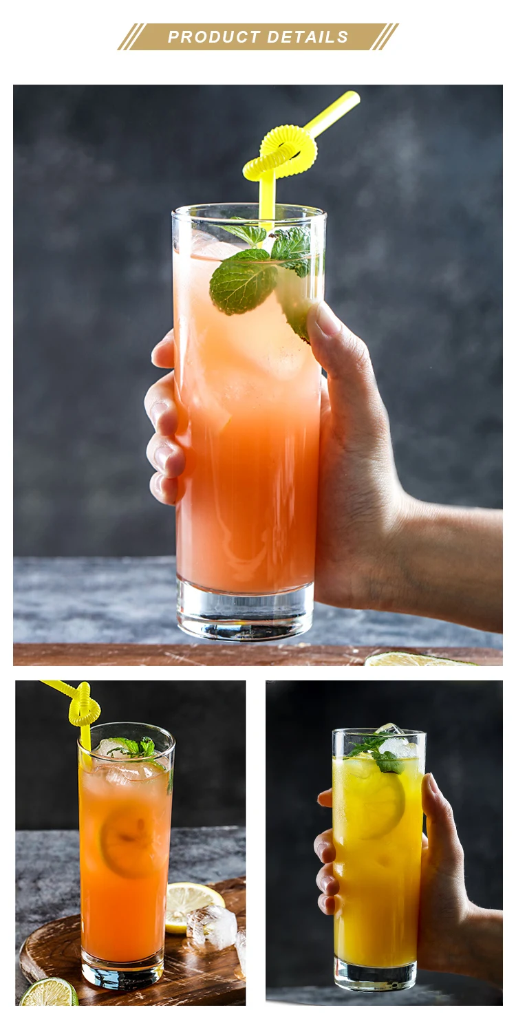 Wholesale Cheap 10.5 oz Barware Collins Highball Glass and Long Drink Cups