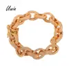 12mm Personality Gold Hiphop Charms Jewelry Bracelet Men Heavy O Shape Chain Link Bracelet Luxury Gifts Trendy Punk Style