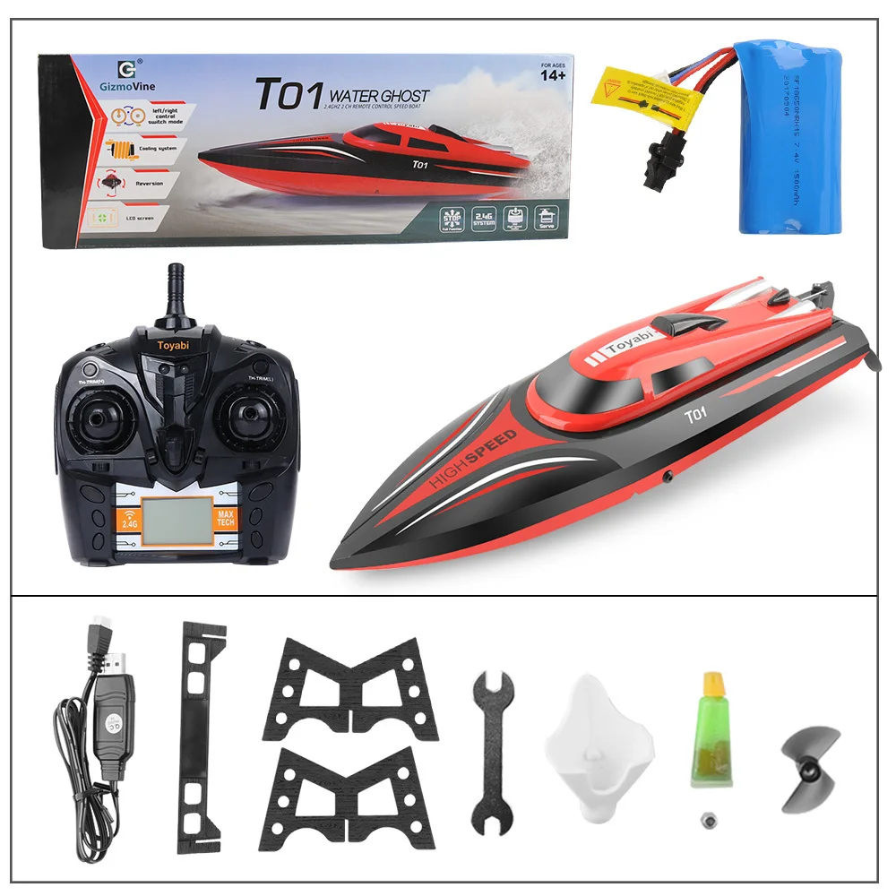 Skytech H101 Boat  Mini Speed RC Boat 180 Degree Flip High Speed Electric Racing Remote Control Fishing Toys for Kids Christmas