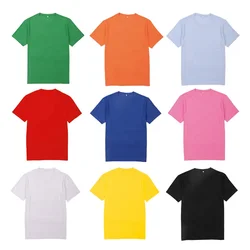 Custom Logo Printed Blank Tshirt 100% Polyester Knitted Men Sports Casual T-shirt